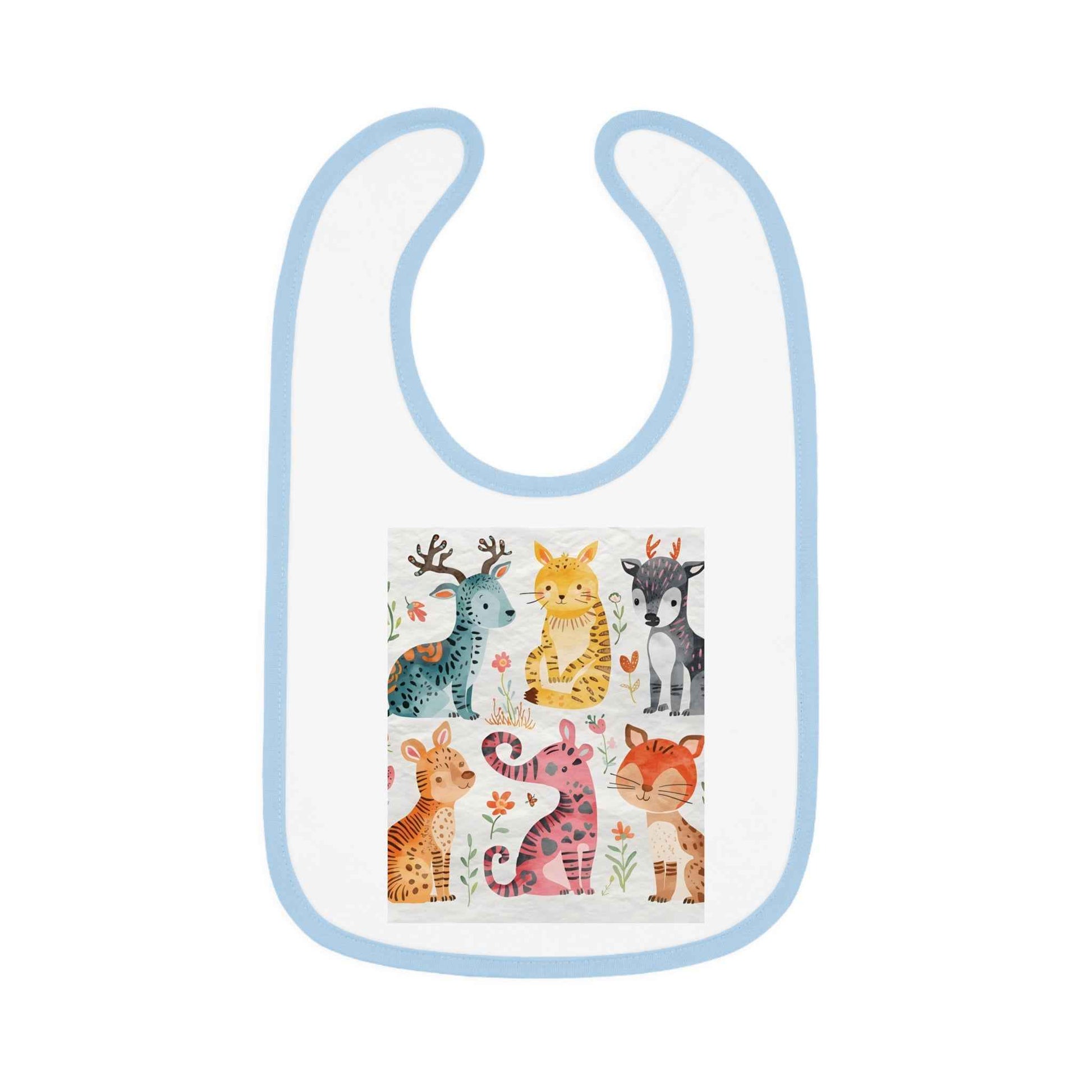 Adorable Animal Print Baby Bib for Messy Mealtimes
