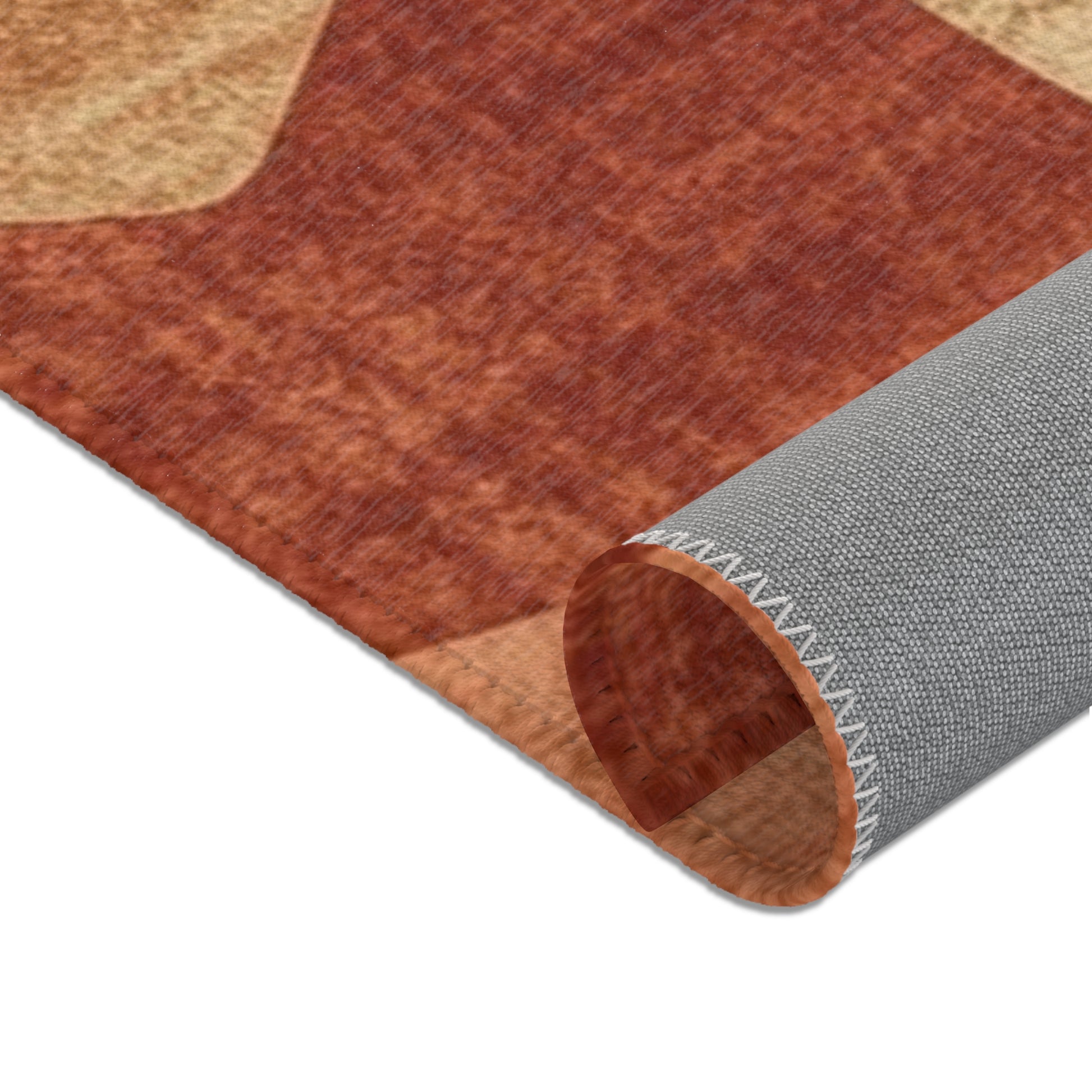 Boho Chic Area Rug Warm Textured Home Decor Living Room - Rosetta Creative Boutique