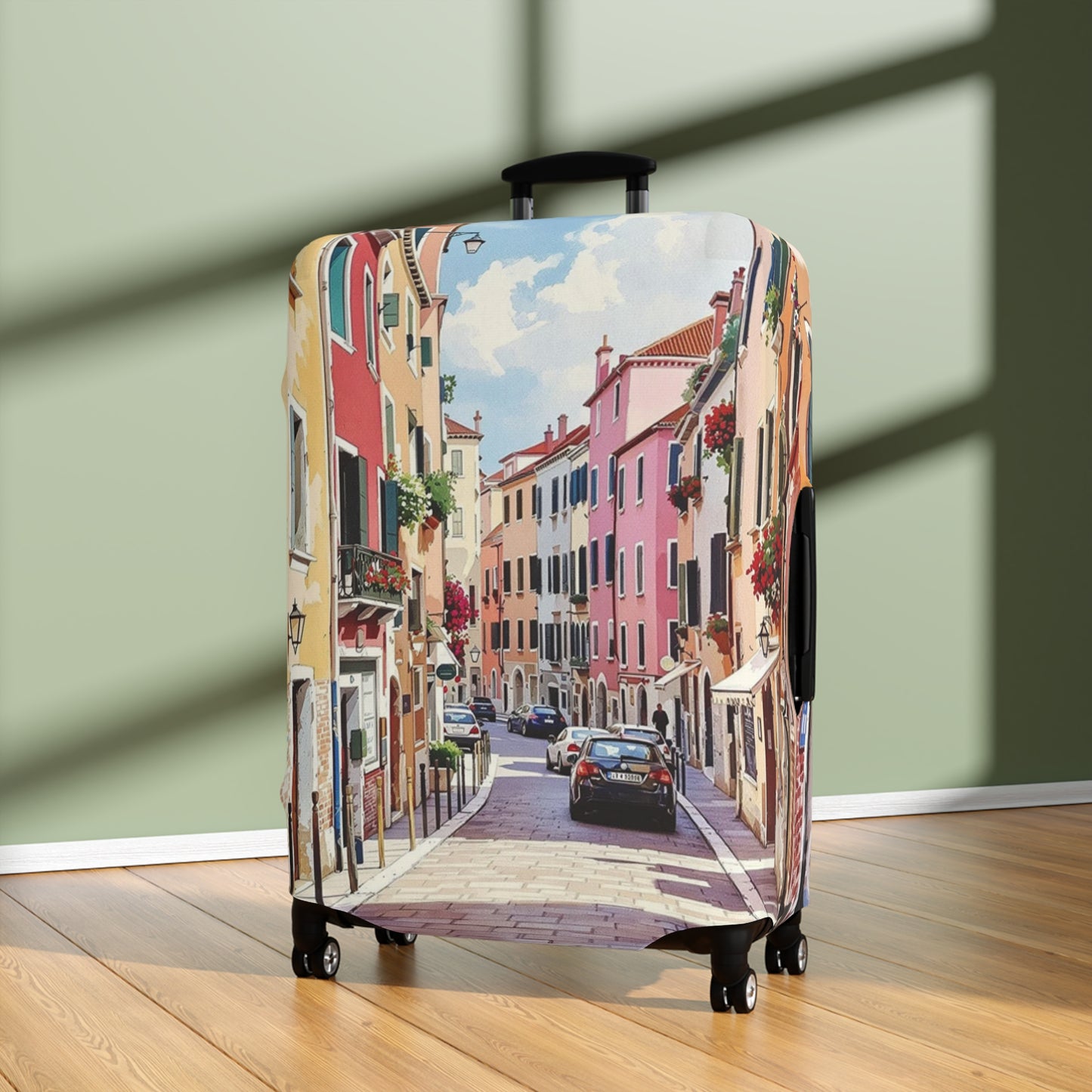 Vibrant Venice Luggage Cover - Stylish Suitcase Protector for Travel Lovers and Personalized Gifts for Wanderlust - Rosetta Creative Boutique