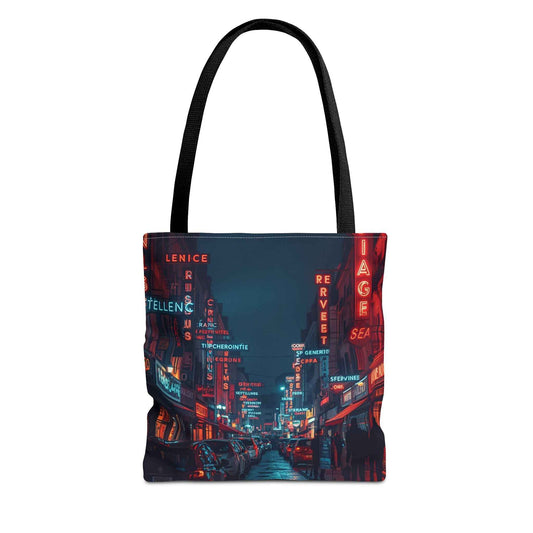 Urban Nightlife in France Tote Bag - Stylish and Versatile for Everyday Use