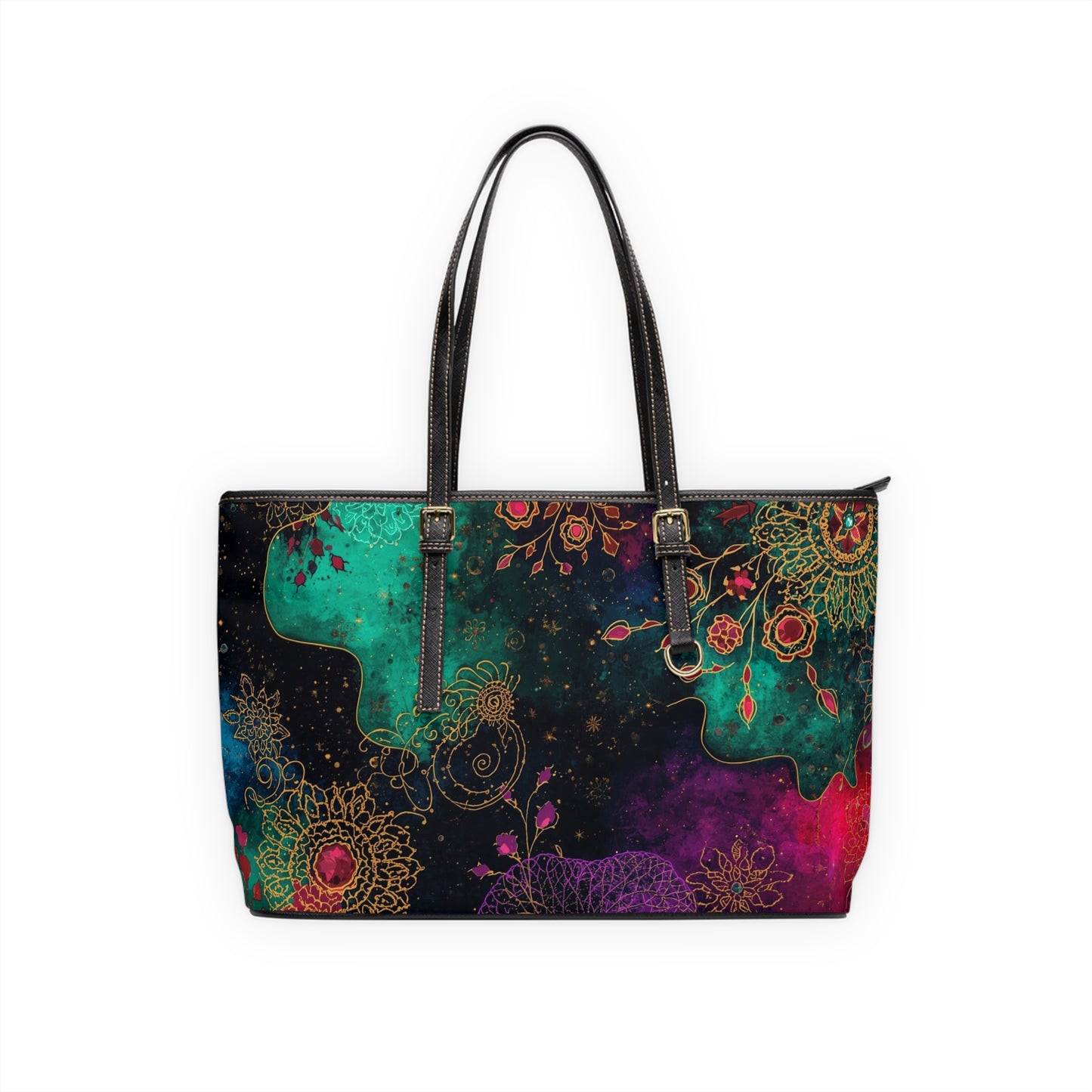 Vibrant Vegan PU Leather Shoulder Bag Boho Chic Handbag - Rosetta Creative Boutique