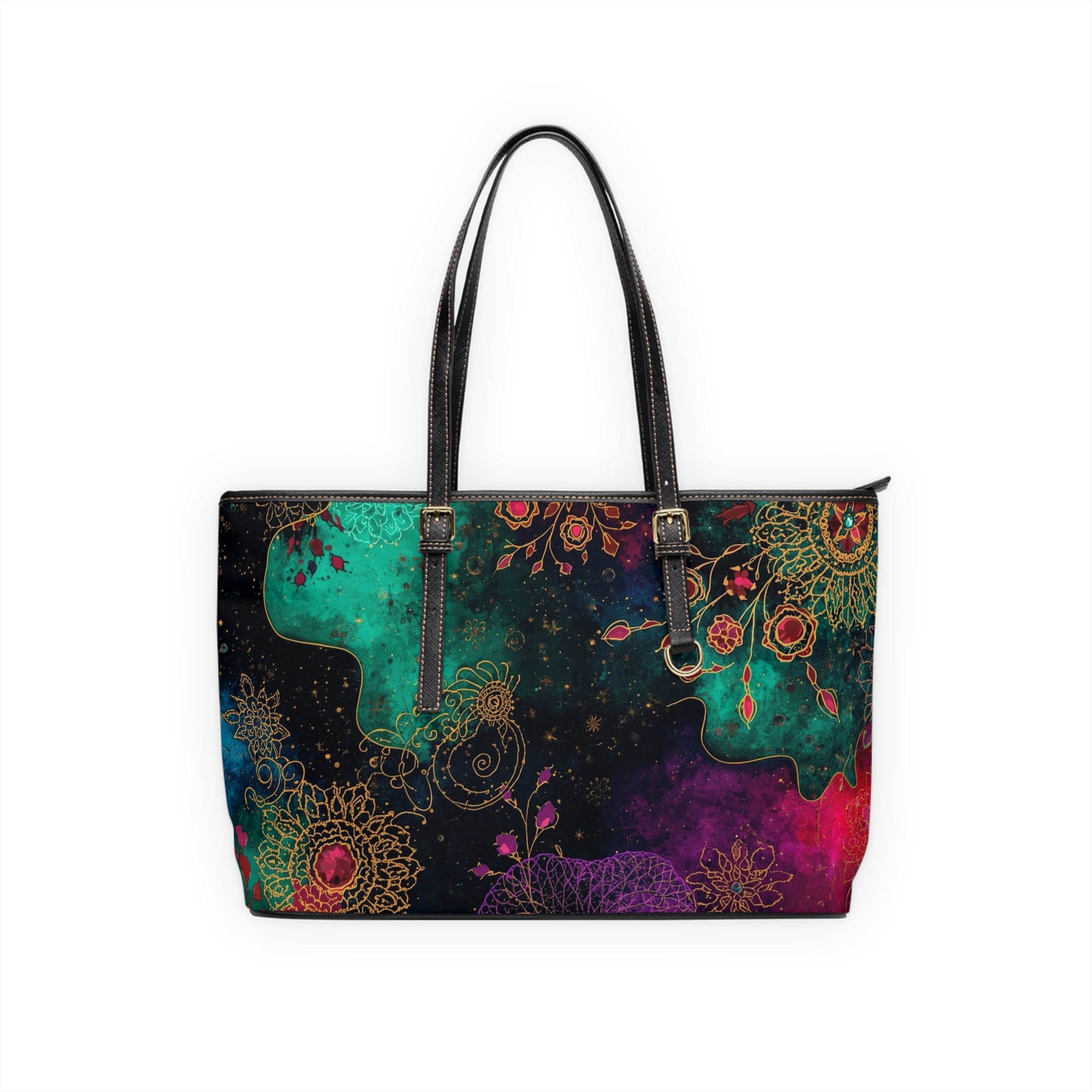 Vibrant Vegan PU Leather Shoulder Bag Boho Chic Handbag - Rosetta Creative Boutique