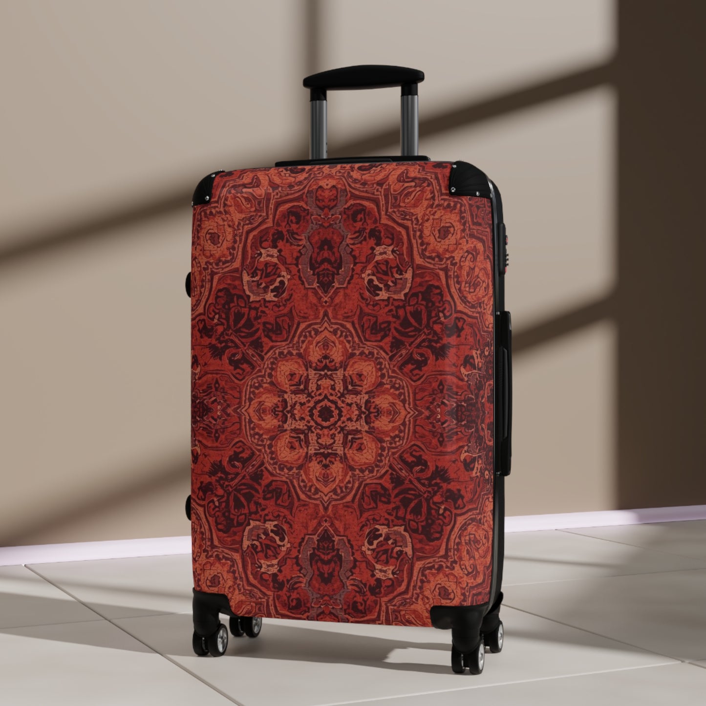 Stylish Travel Suitcases by Rosetta Creative Boutique, Bohemian Luggage, Patterned Bag for Adventurers, Trendy Baggage for Vacation, Unique Gift for Travelers - Rosetta Creative Boutique