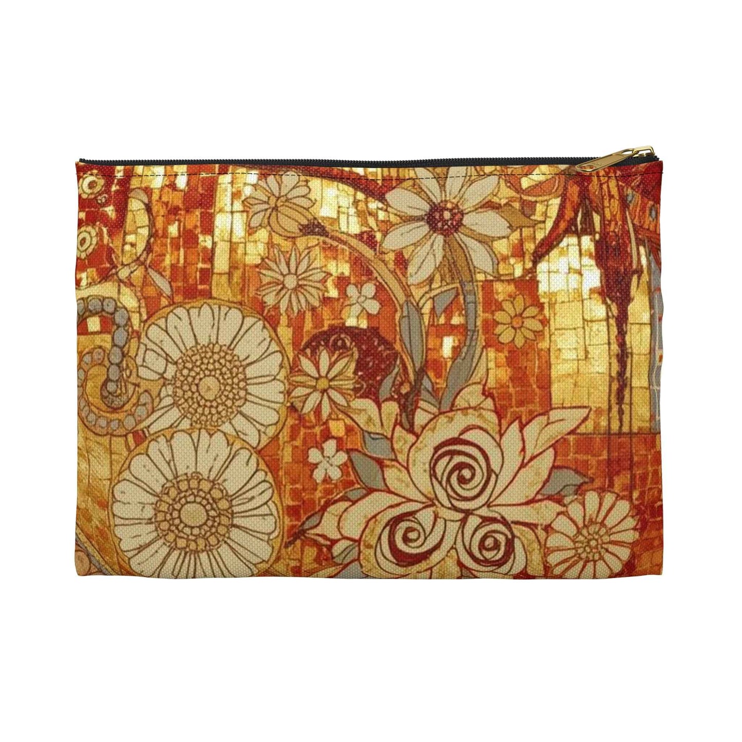 Bohemian Floral Accessory Pouch – Perfect for Travel and Organizing