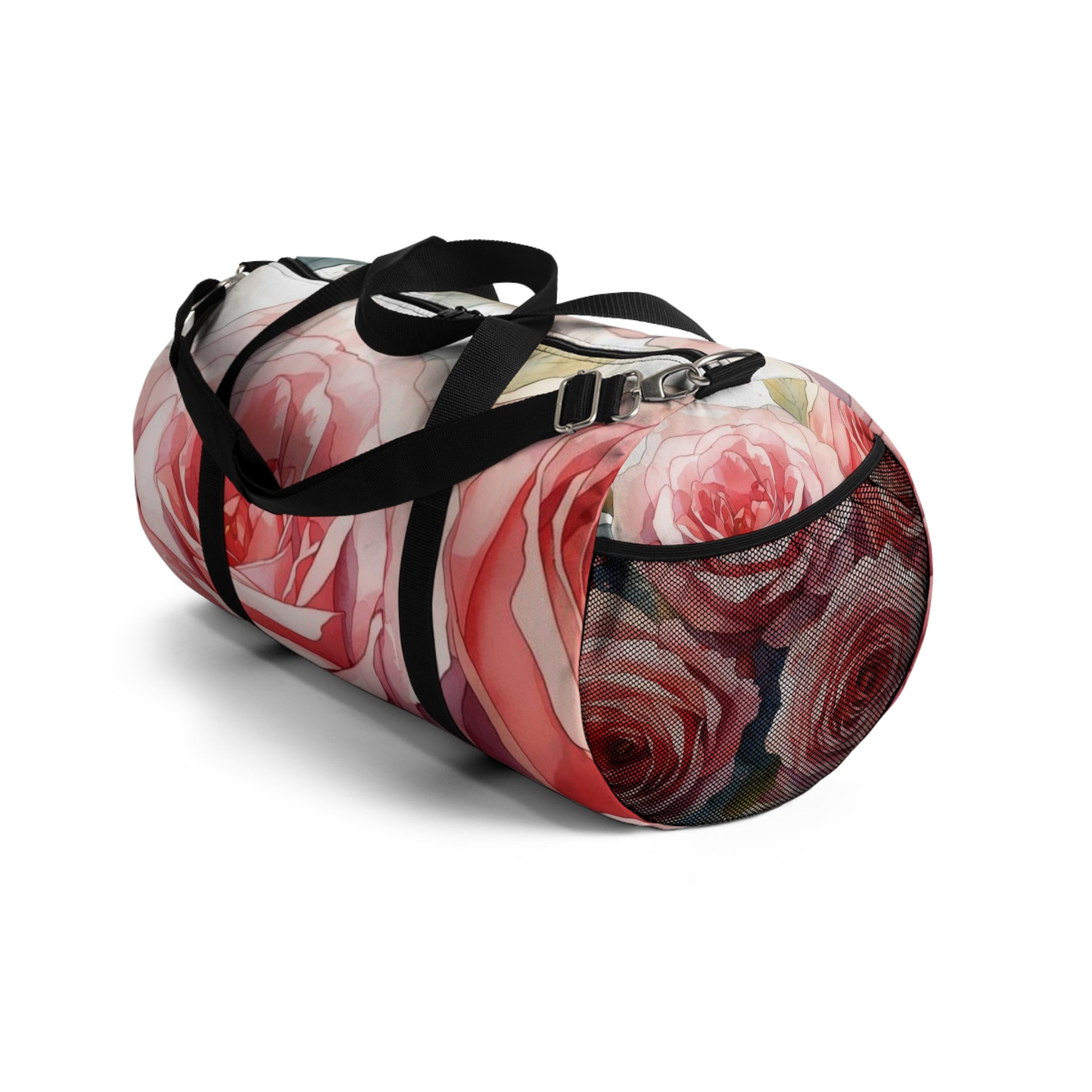 Romantic Roses Floral Duffel Bag Travel Gym Tote Gift - Rosetta Creative Boutique