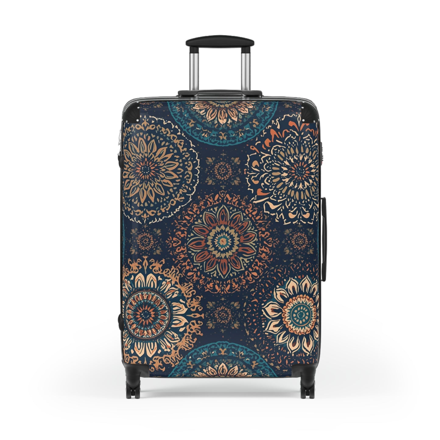 Boho Travel Suitcase Rosetta Creative Mandala Carry On - Rosetta Creative Boutique