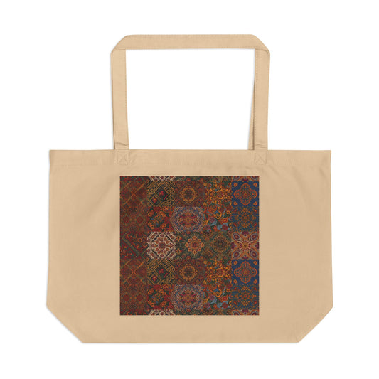 Eco-Friendly Large Tote Bag with Vibrant Multicolor Design, Reusable Shopping Bag, Gift for All Occasions, Boho Style, Weekend Getaway