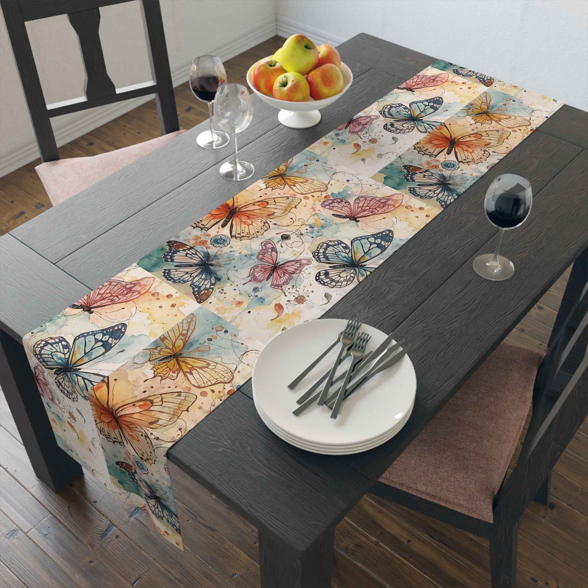 Elegant Butterfly Table Runner for Seasonal Decor