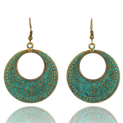 Bohemian vintage bronze earrings