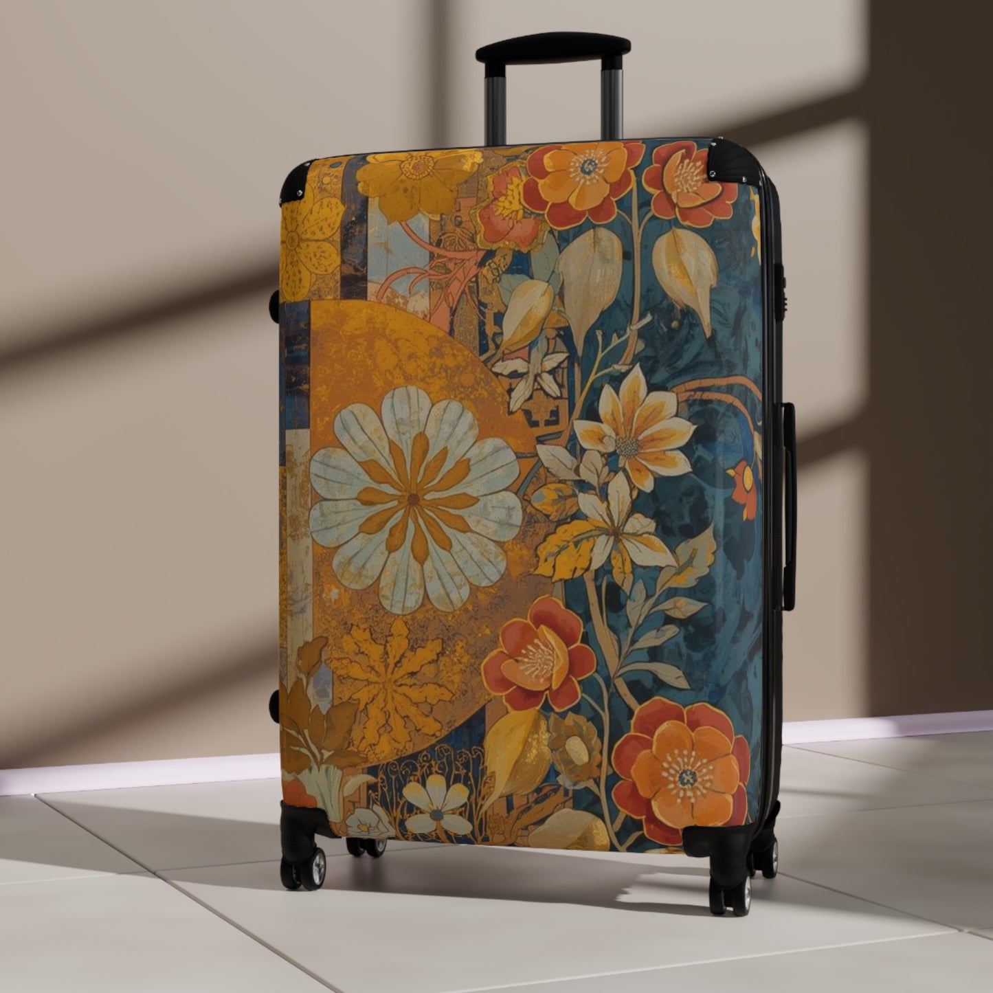 Floral Carry On Luggage Rosetta Creative Travel Bag - Rosetta Creative Boutique