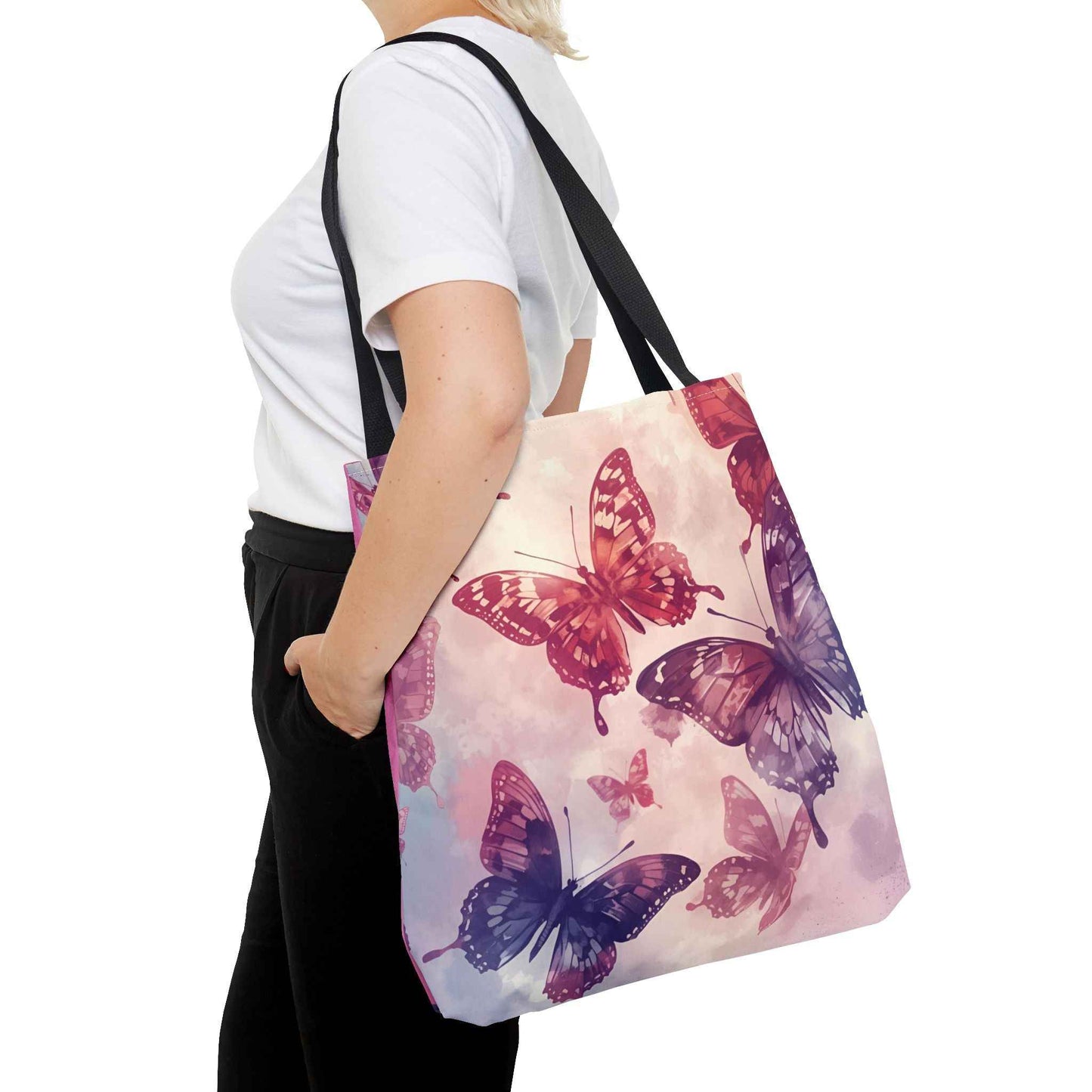 Butterfly Pattern Tote Bag - Stylish Eco-Friendly Canvas Bag