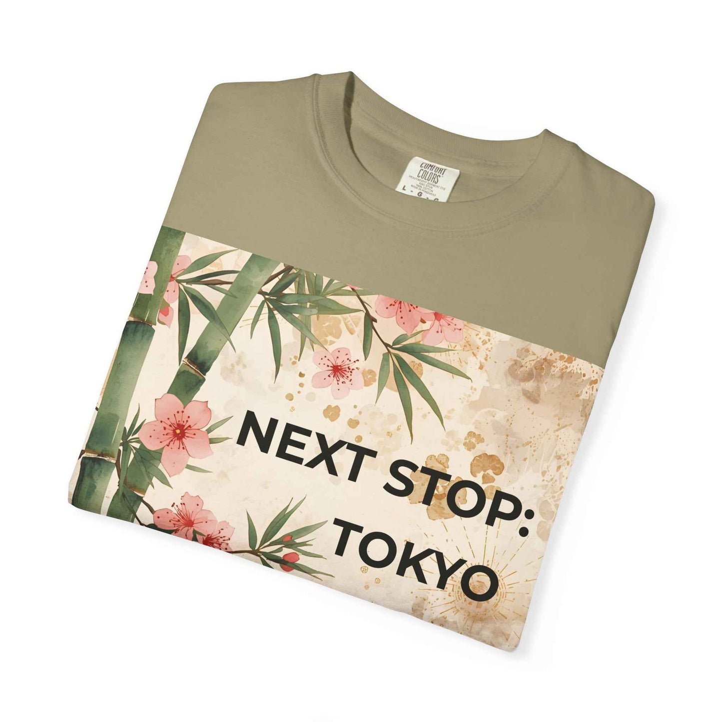 Tokyo Travel T-Shirt – "Next Stop: Tokyo" Floral Bamboo Design