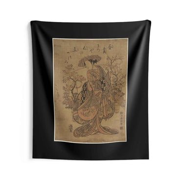 Elegant Japanese Wall Tapestry, Home Decor, Bohemian Bedroom Wall Hanging, Art Decor Gift, Artistic Indoor Tapestry