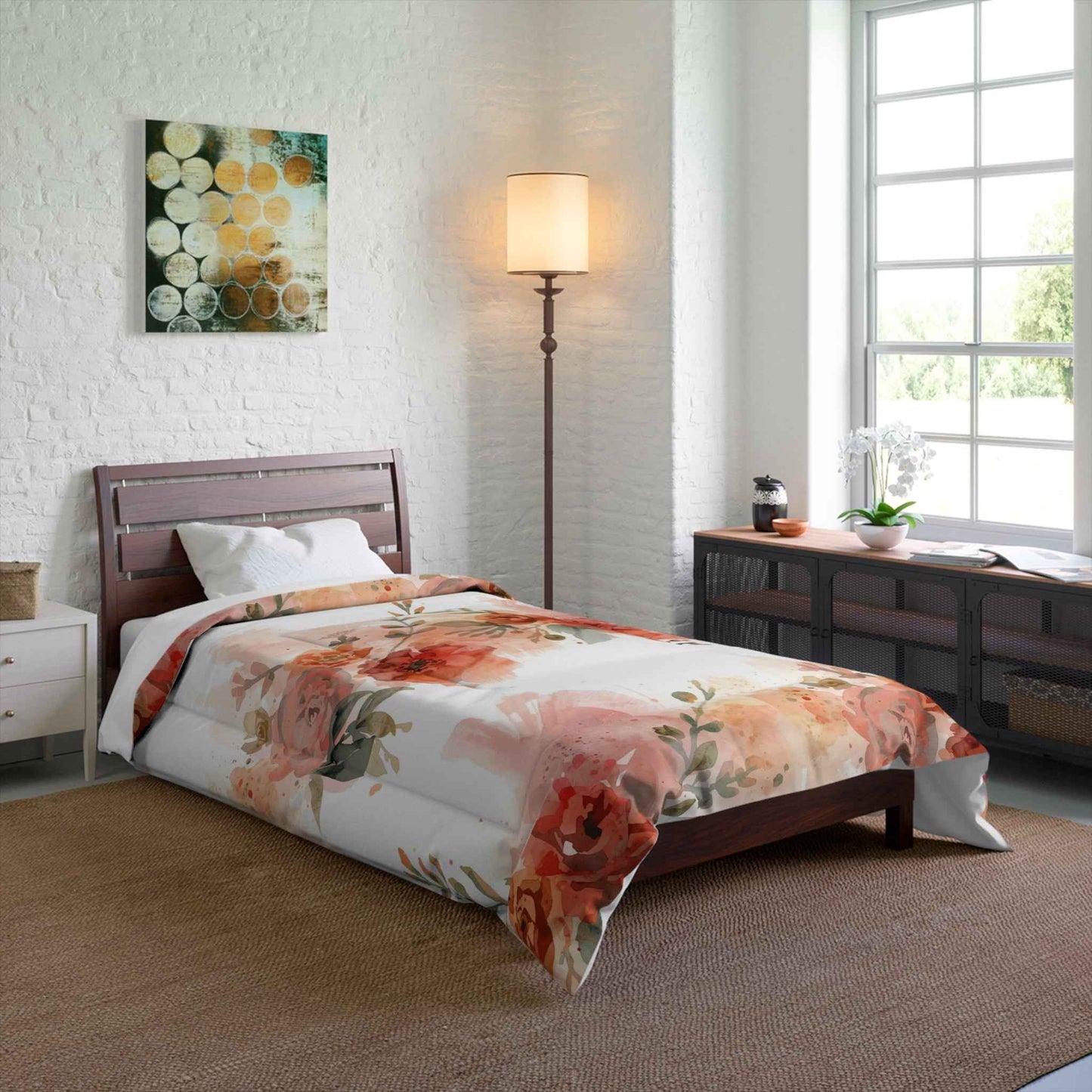 Beautiful Floral Cozy Comforter