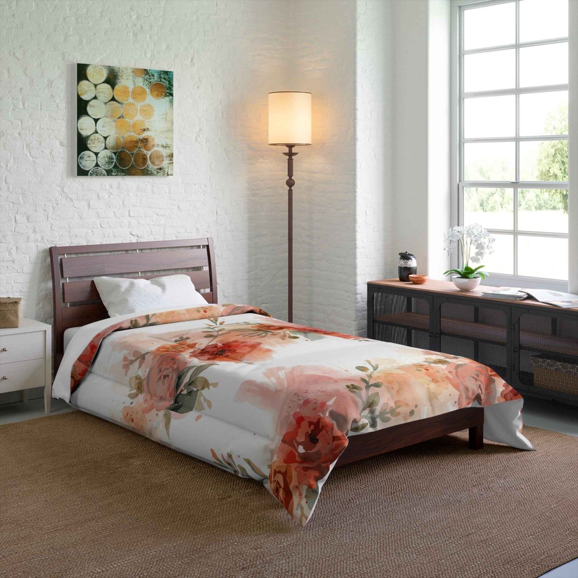 Beautiful Floral Cozy Comforter