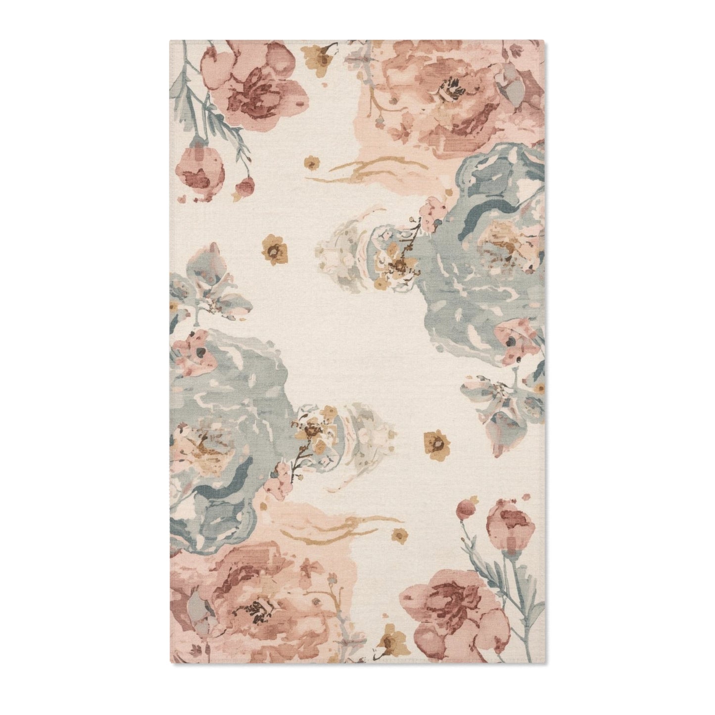 Floral Boho Area Rug for Living Room Home Decor Soft Comfort - Rosetta Creative Boutique