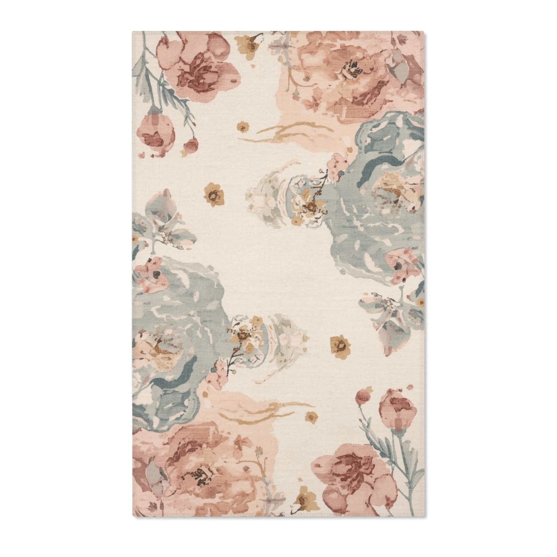 Floral Boho Area Rug for Living Room Home Decor Soft Comfort - Rosetta Creative Boutique