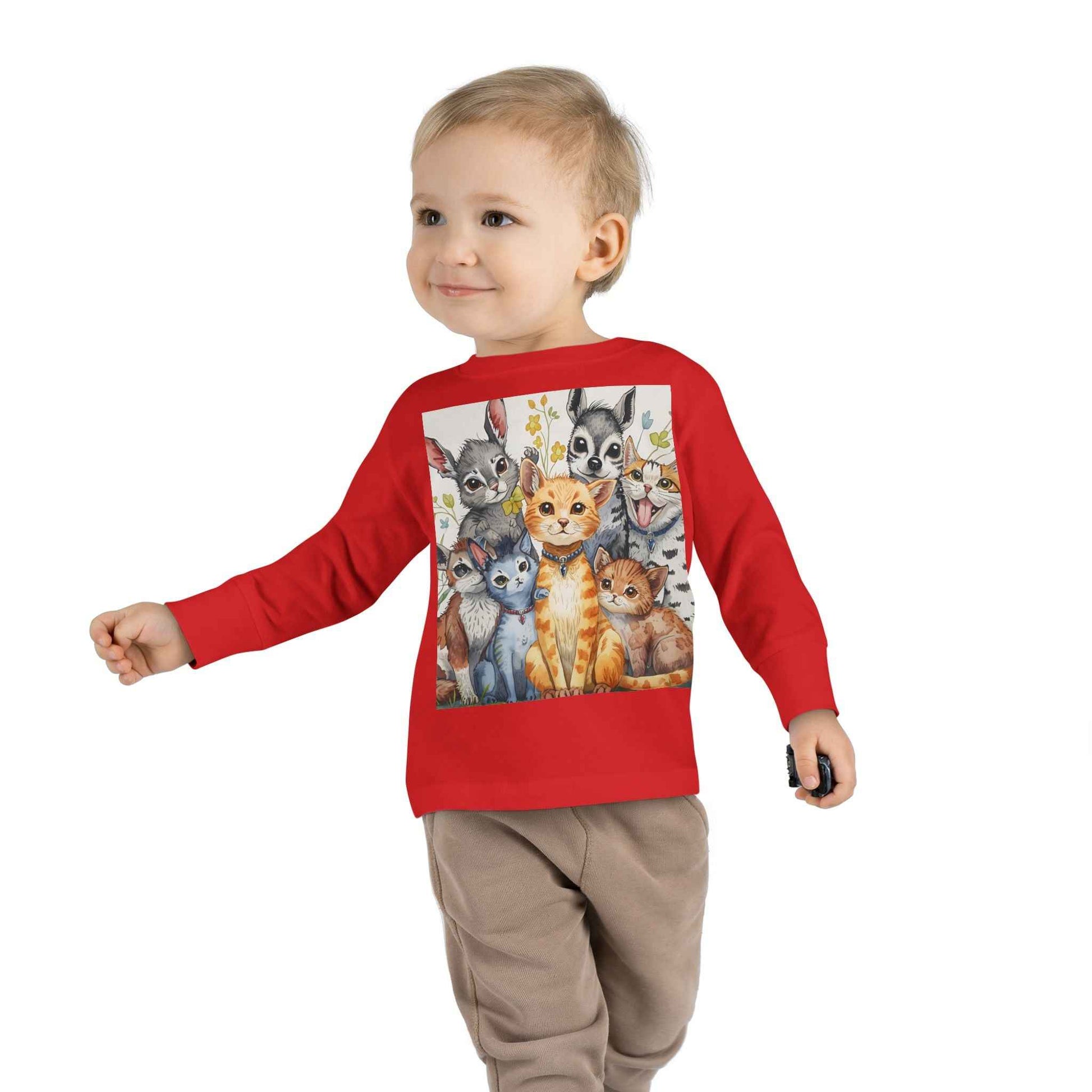 Adorable Animal Friends Toddler Long Sleeve Tee
