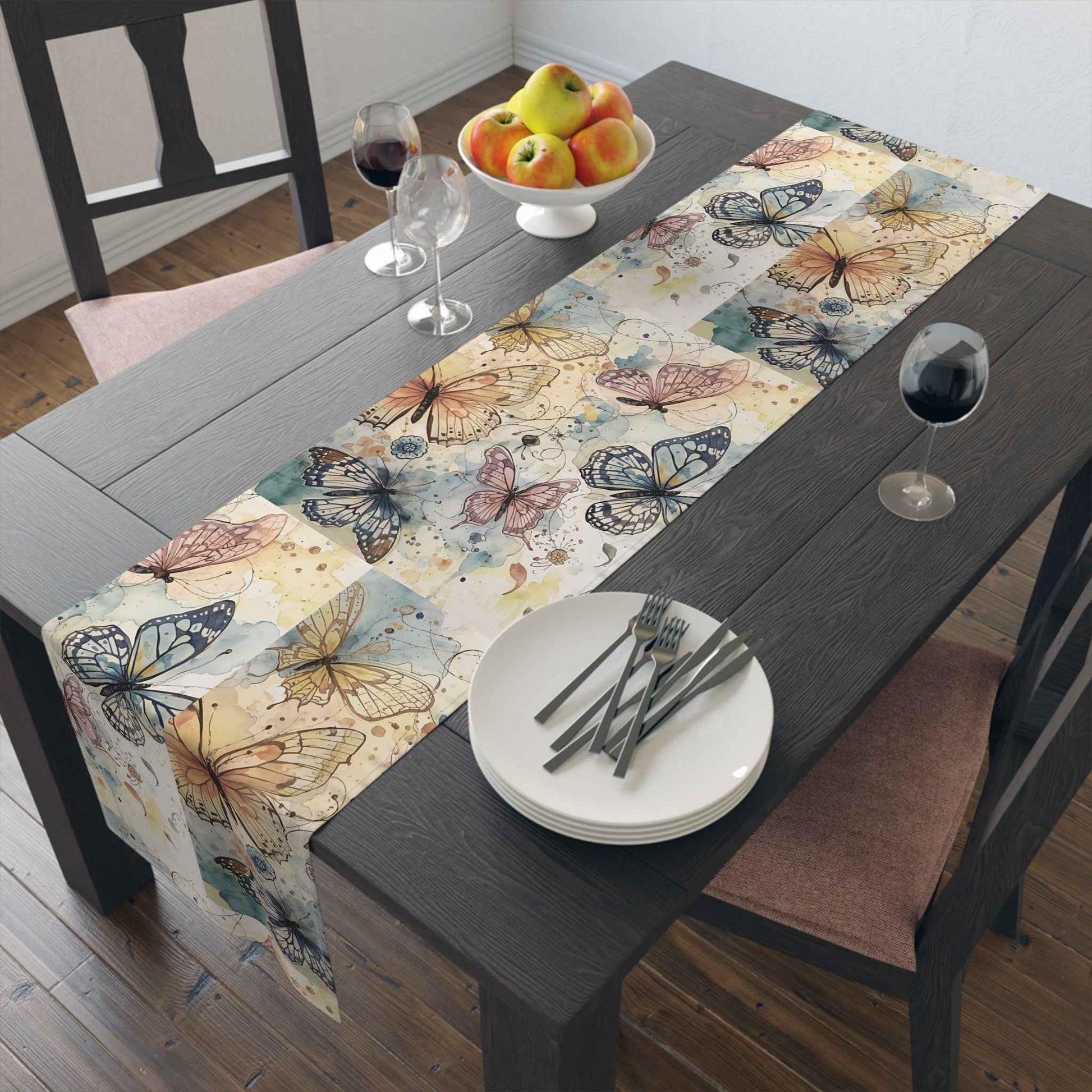 Elegant Butterfly Table Runner for Seasonal Decor