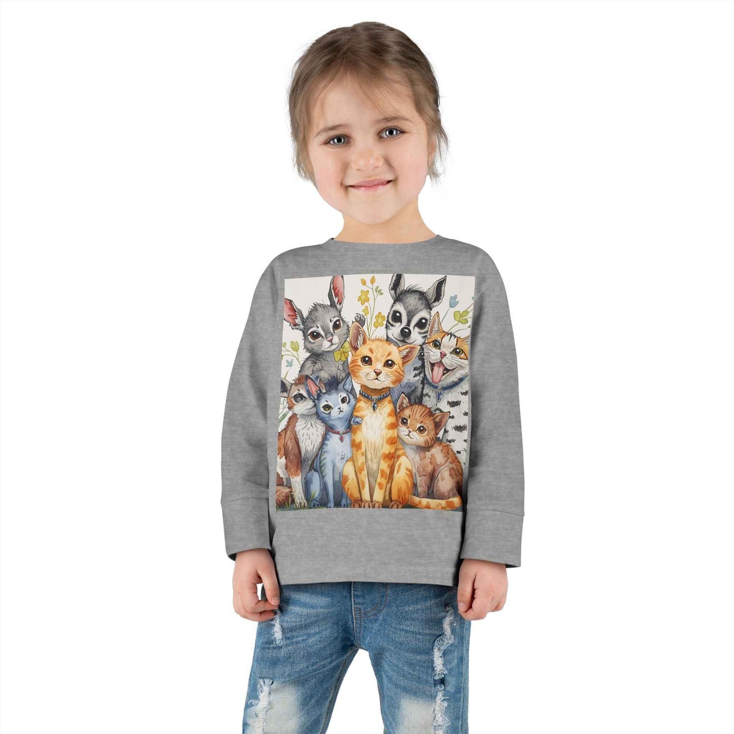 Adorable Animal Friends Toddler Long Sleeve Tee
