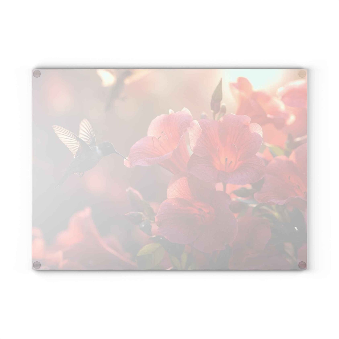 Floral Hummingbird Glass Cutting Board - Elegant Kitchen Decor, Gift for Cooking Enthusiasts, Home & Garden Lovers, Mother's Day, [...]
