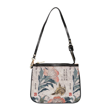 Japanese Floral Shoulder Bag Art Inspired Purse Everyday