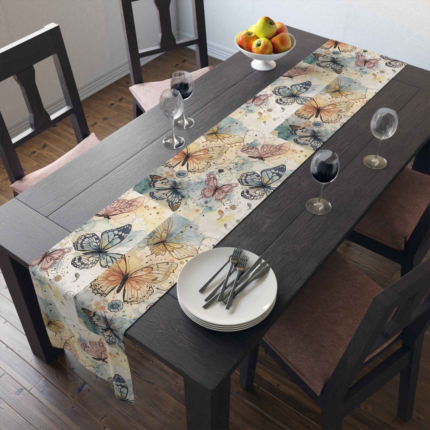 Elegant Butterfly Table Runner for Seasonal Decor