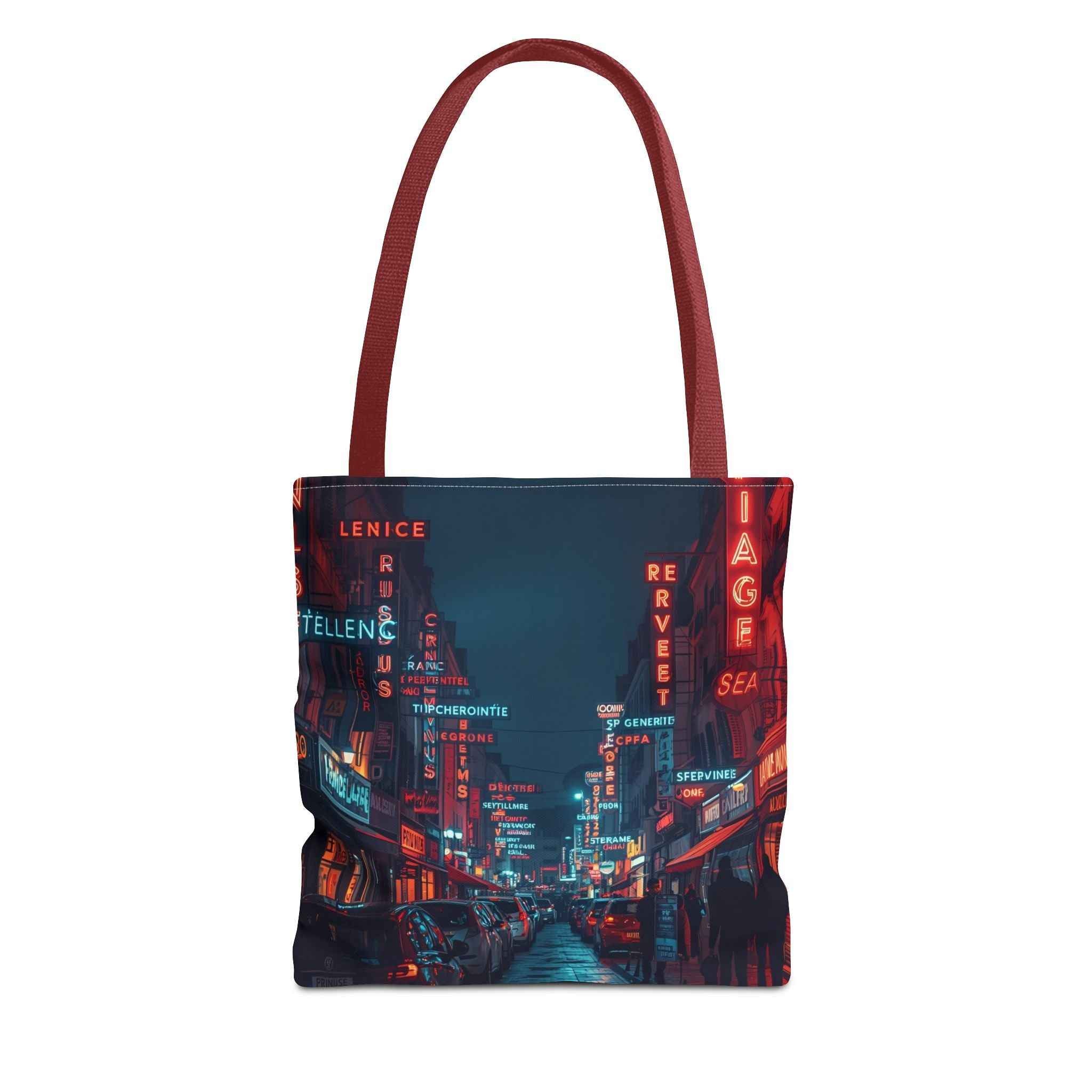Urban Nightlife in France Tote Bag - Stylish and Versatile for Everyday Use