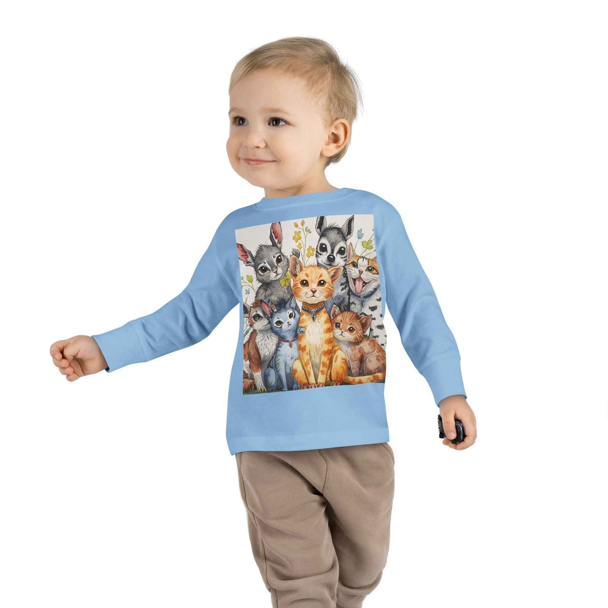 Adorable Animal Friends Toddler Long Sleeve Tee