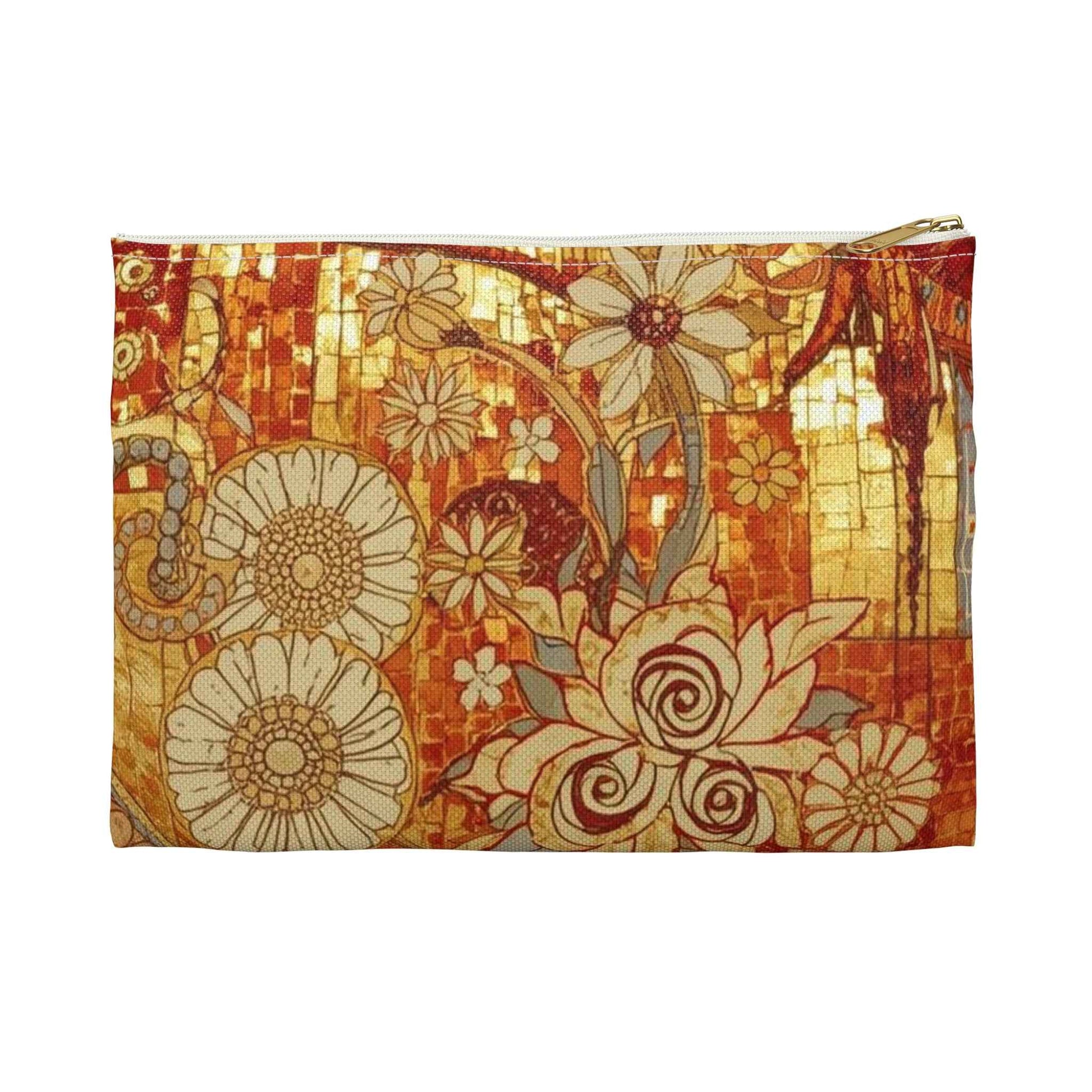 Bohemian Floral Accessory Pouch – Perfect for Travel and Organizing