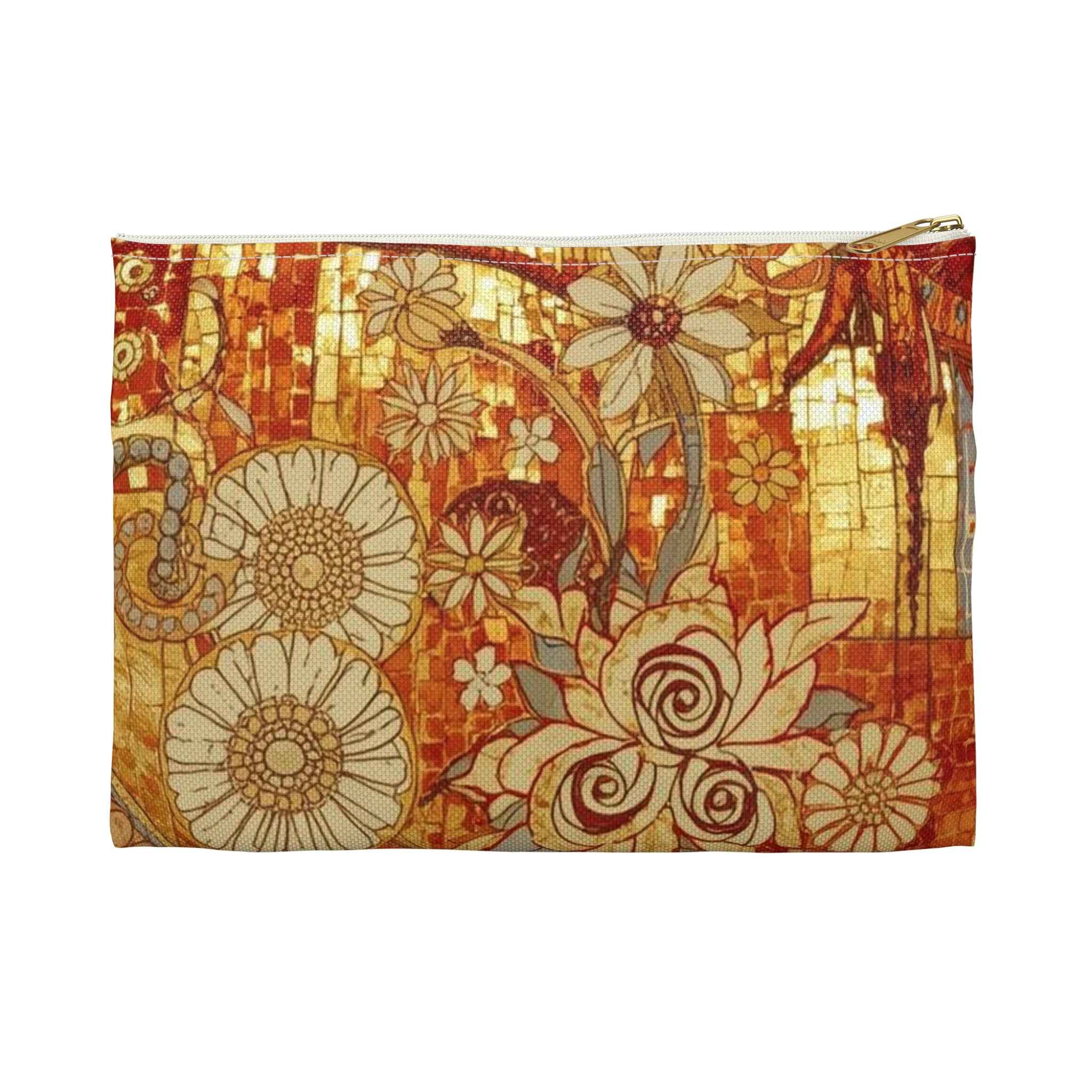Bohemian Floral Accessory Pouch – Perfect for Travel and Organizing