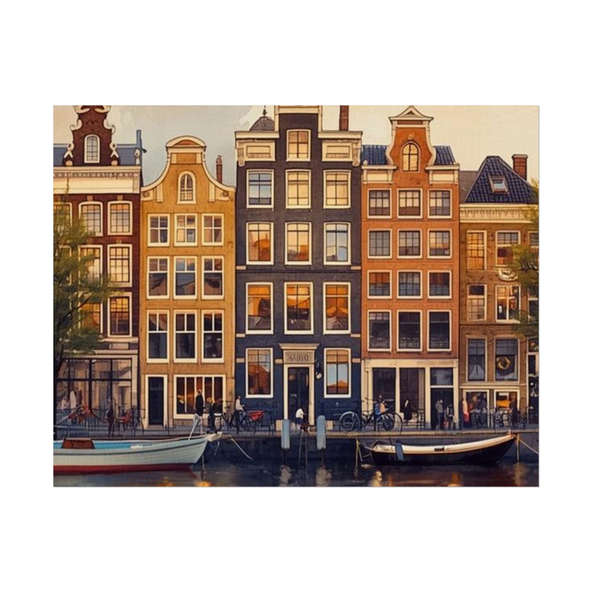 Amsterdam Rolled Posters Vintage City Art Travel Decor - Rosetta Creative Boutique