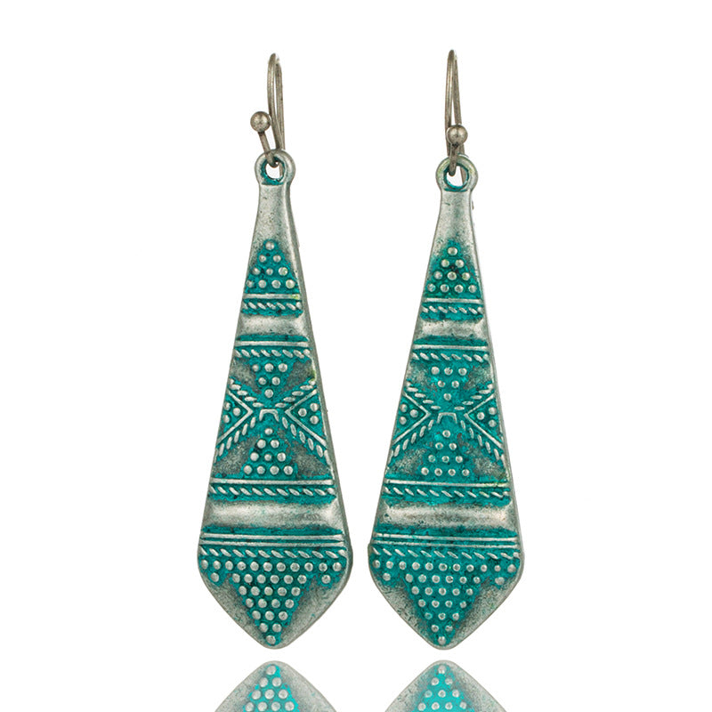 Bohemian vintage bronze earrings