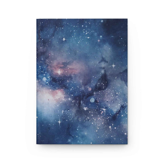 Galaxy Nebula Hardcover Journal — Cosmic Starry Notebook for Writing & Sketching
