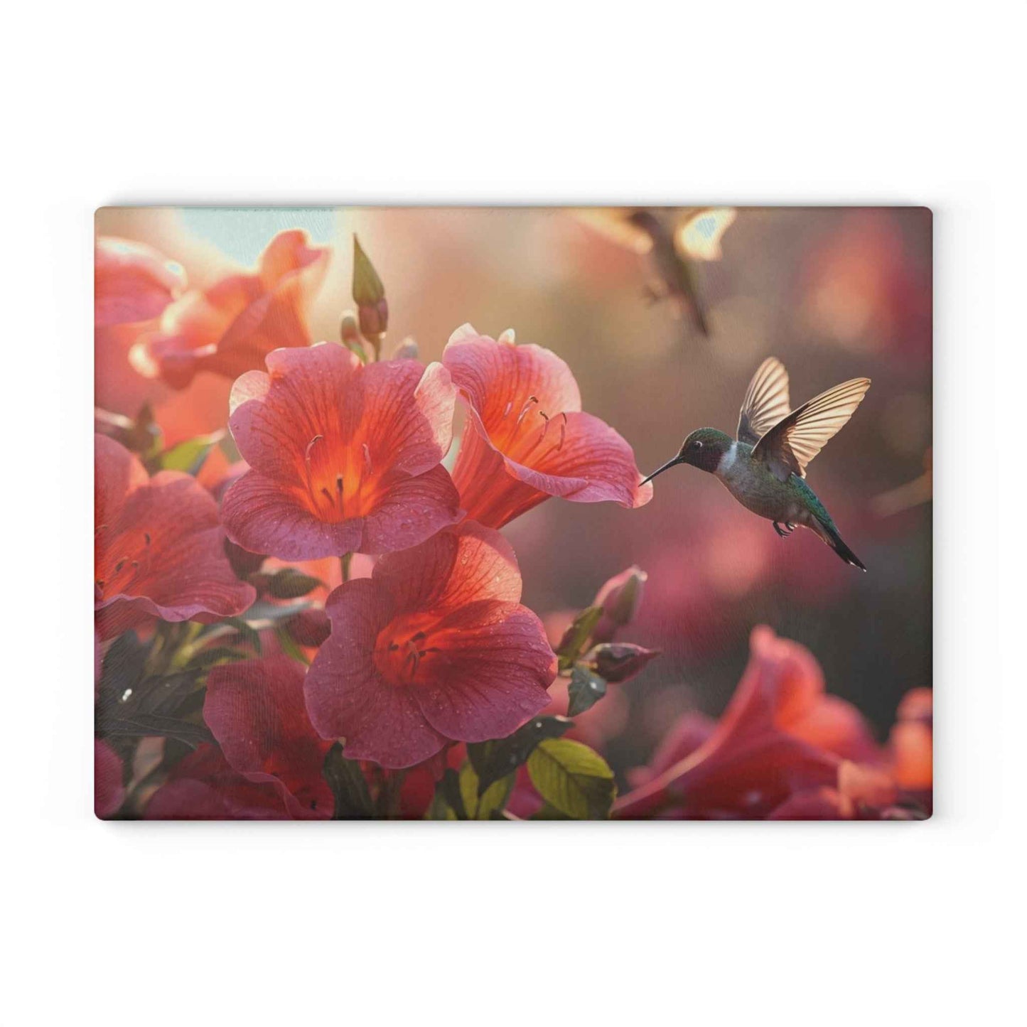 Floral Hummingbird Glass Cutting Board - Elegant Kitchen Decor, Gift for Cooking Enthusiasts, Home & Garden Lovers, Mother's Day, [...]