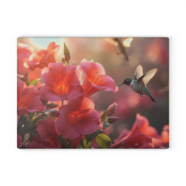 Floral Hummingbird Glass Cutting Board - Elegant Kitchen Decor, Gift for Cooking Enthusiasts, Home & Garden Lovers, Mother's Day, [...]