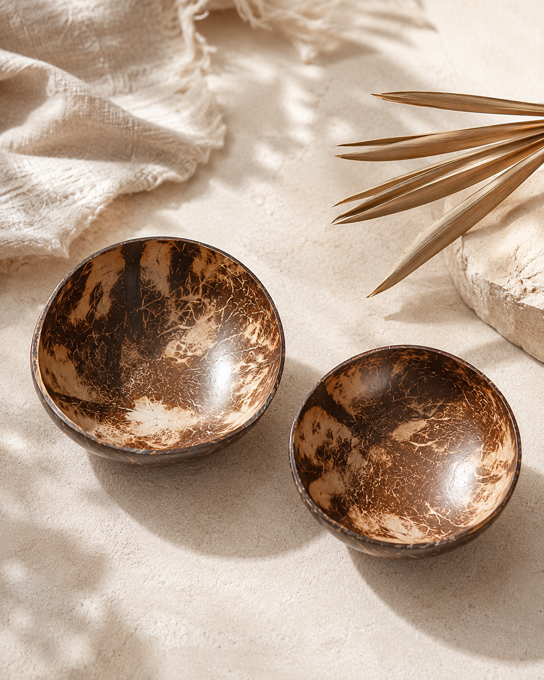 Coconut Shell Catch-All Set