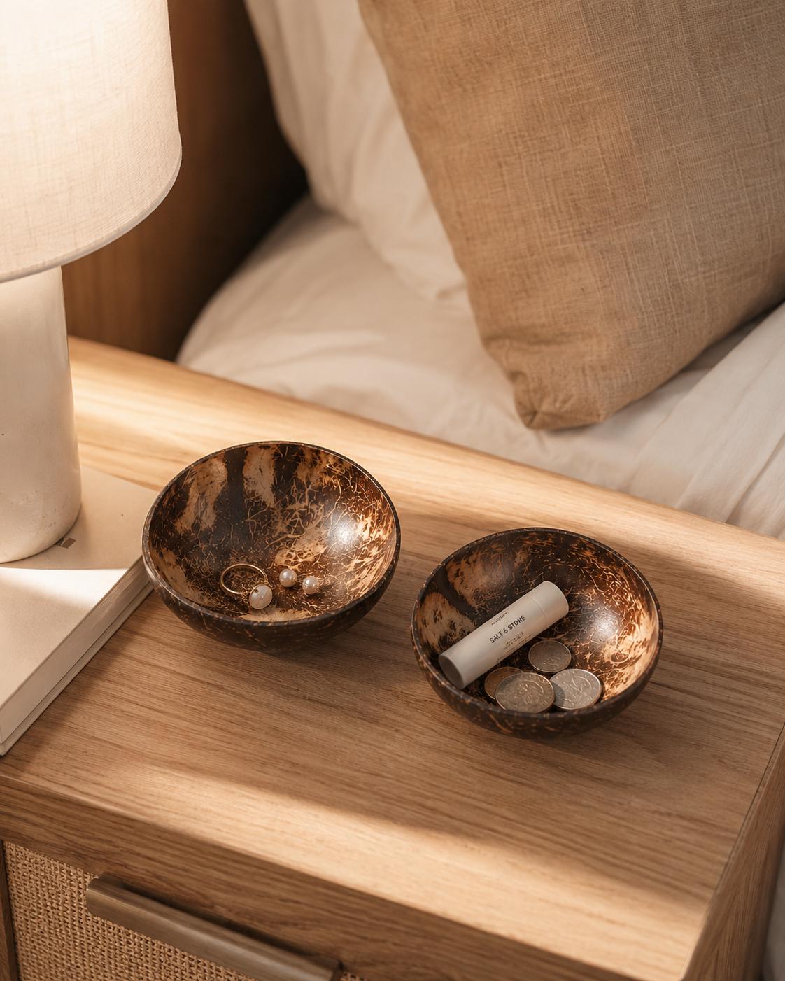 Coconut Shell Catch-All Set