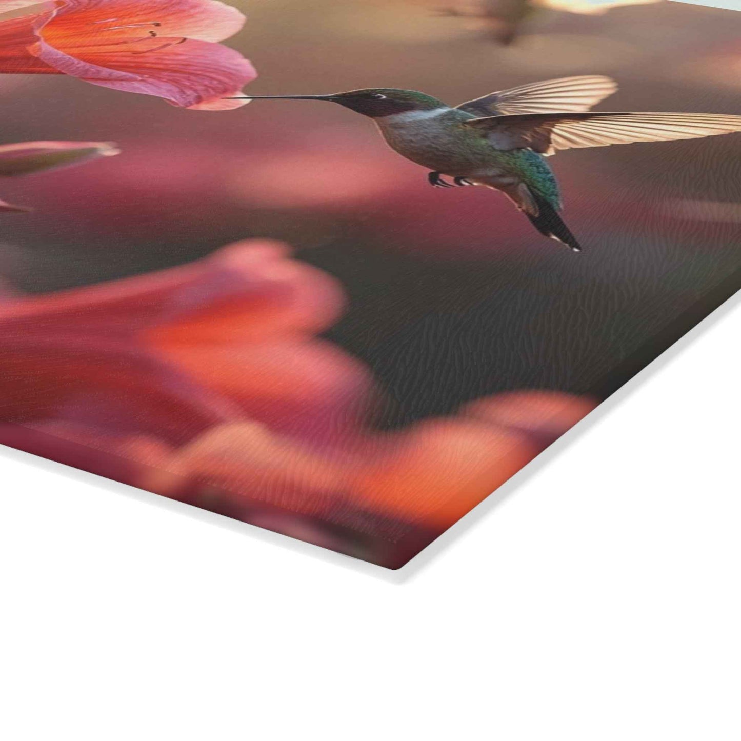 Floral Hummingbird Glass Cutting Board - Elegant Kitchen Decor, Gift for Cooking Enthusiasts, Home & Garden Lovers, Mother's Day, [...]