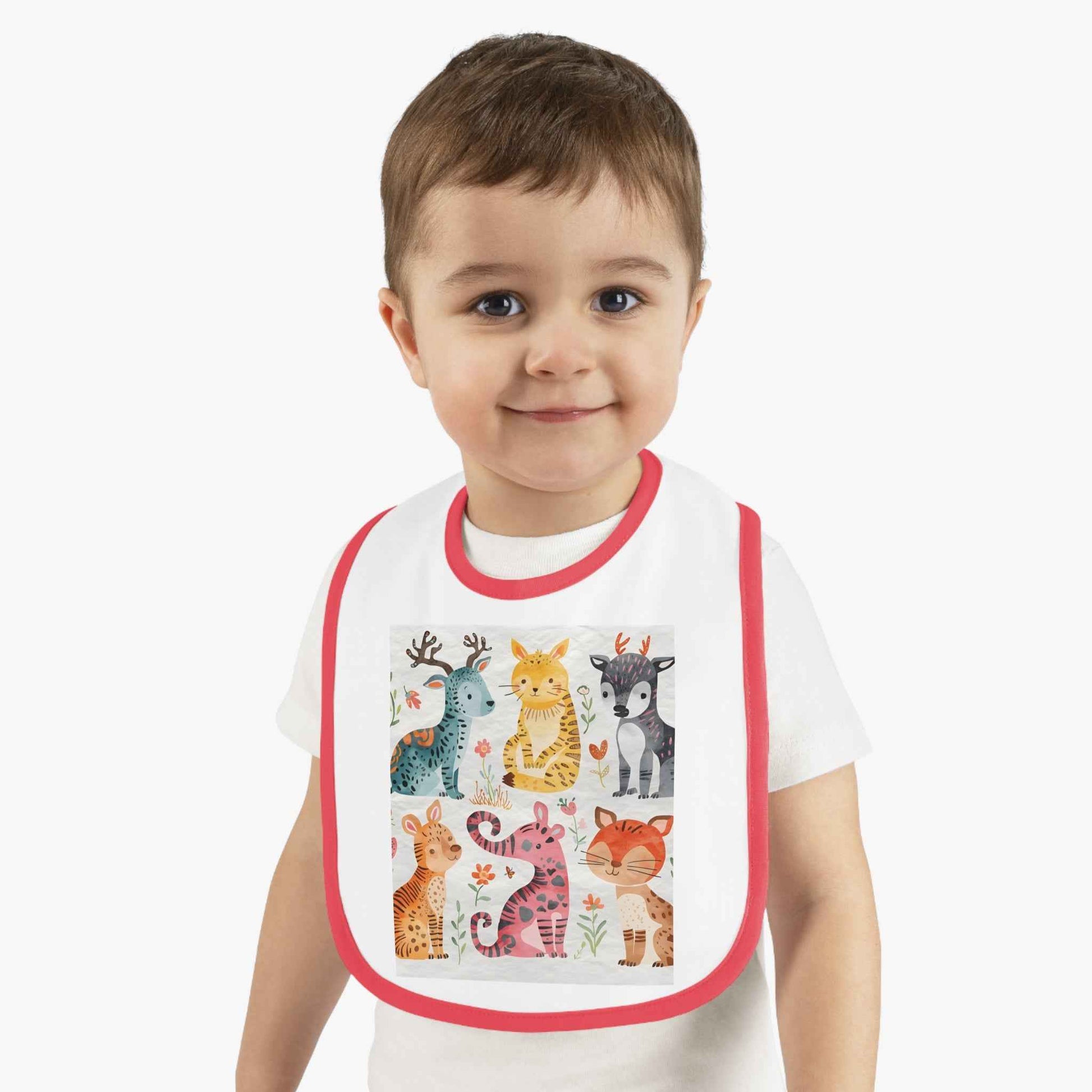 Adorable Animal Print Baby Bib for Messy Mealtimes