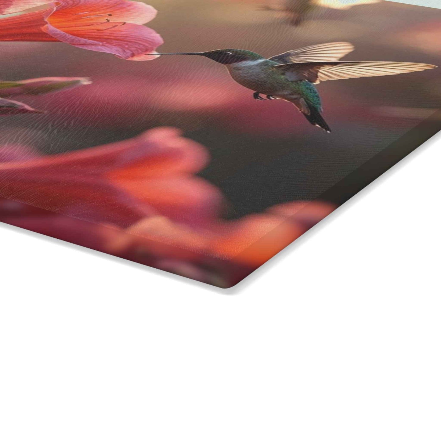 Floral Hummingbird Glass Cutting Board - Elegant Kitchen Decor, Gift for Cooking Enthusiasts, Home & Garden Lovers, Mother's Day, [...]