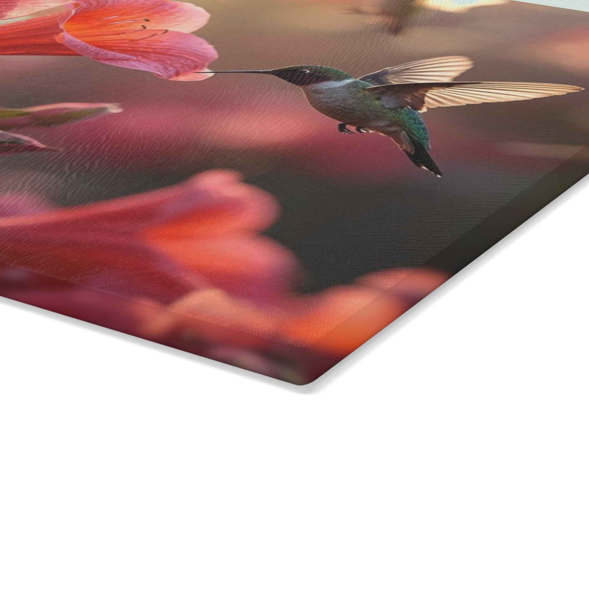 Floral Hummingbird Glass Cutting Board - Elegant Kitchen Decor, Gift for Cooking Enthusiasts, Home & Garden Lovers, Mother's Day, [...]