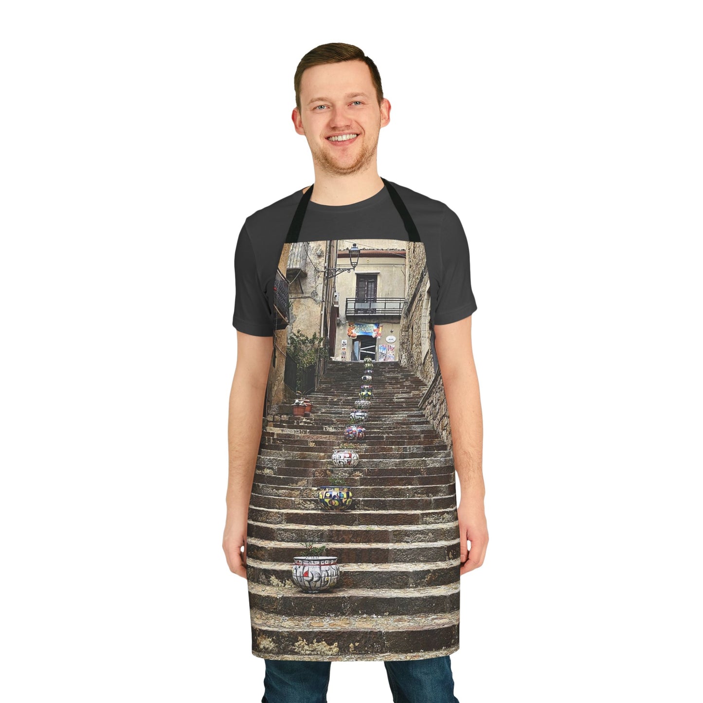 Artistic Sicilian Town Apron with 5-Color Straps, Kitchen Gift for Home Chefs, Unique Cooking Gear, Ideal for Art Lovers, Perfect for [...]