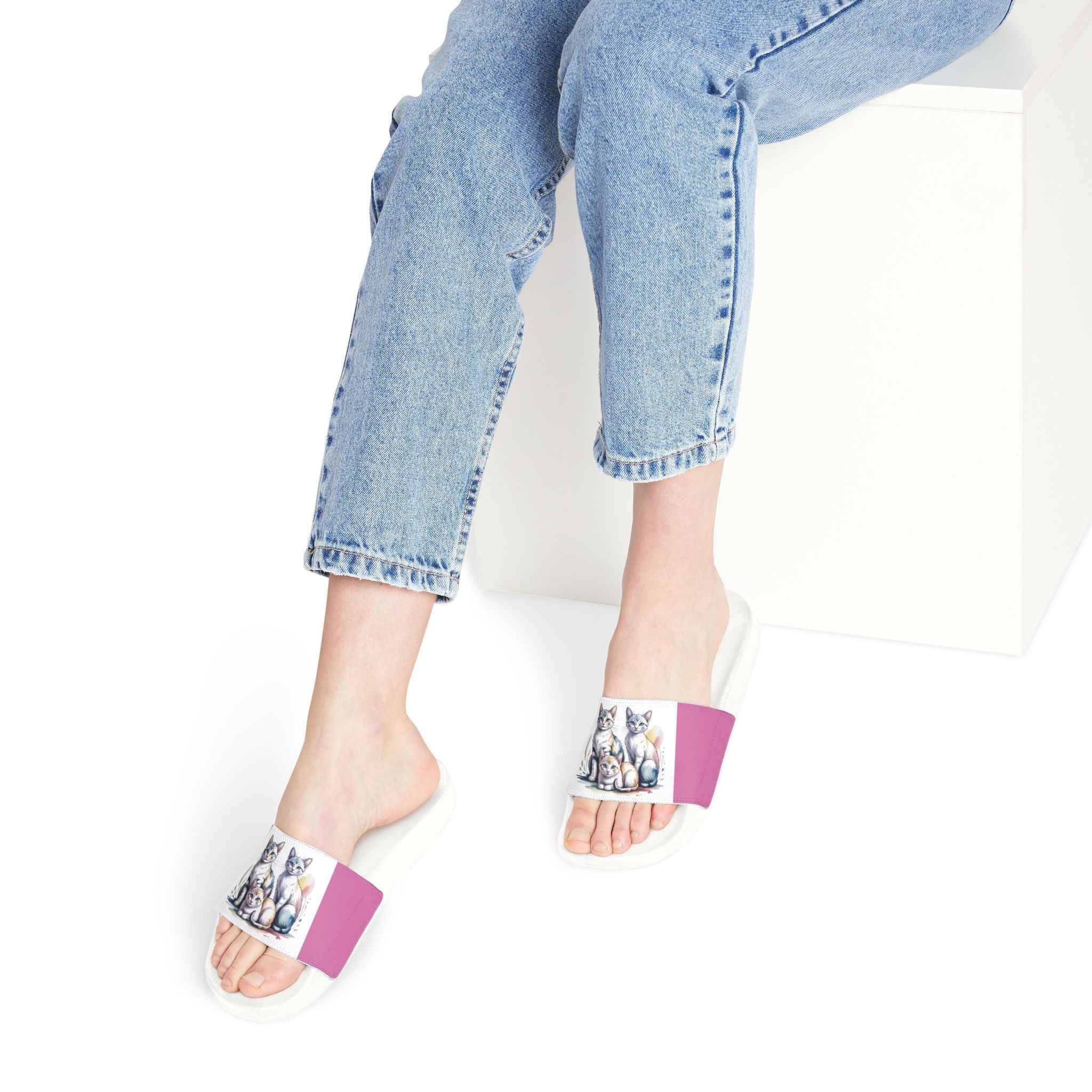 Cat-Themed Women's Removable-Strap Sandals – Cute & Comfortable Summer Footwear