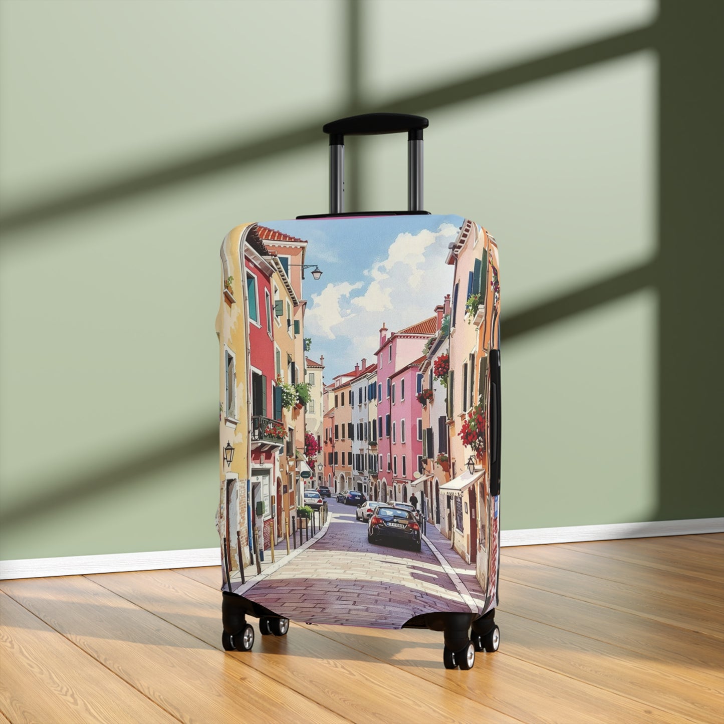 Vibrant Venice Luggage Cover - Stylish Suitcase Protector for Travel Lovers and Personalized Gifts for Wanderlust - Rosetta Creative Boutique