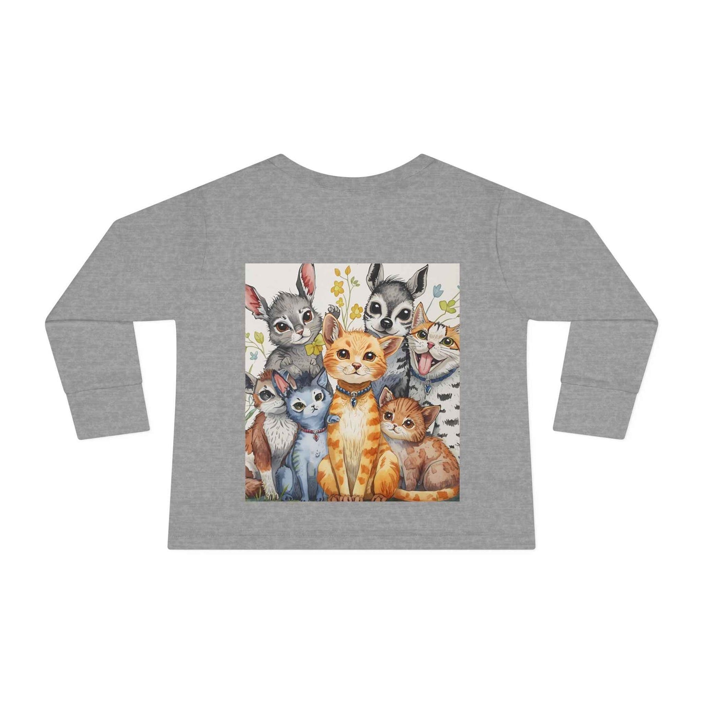 Adorable Animal Friends Toddler Long Sleeve Tee