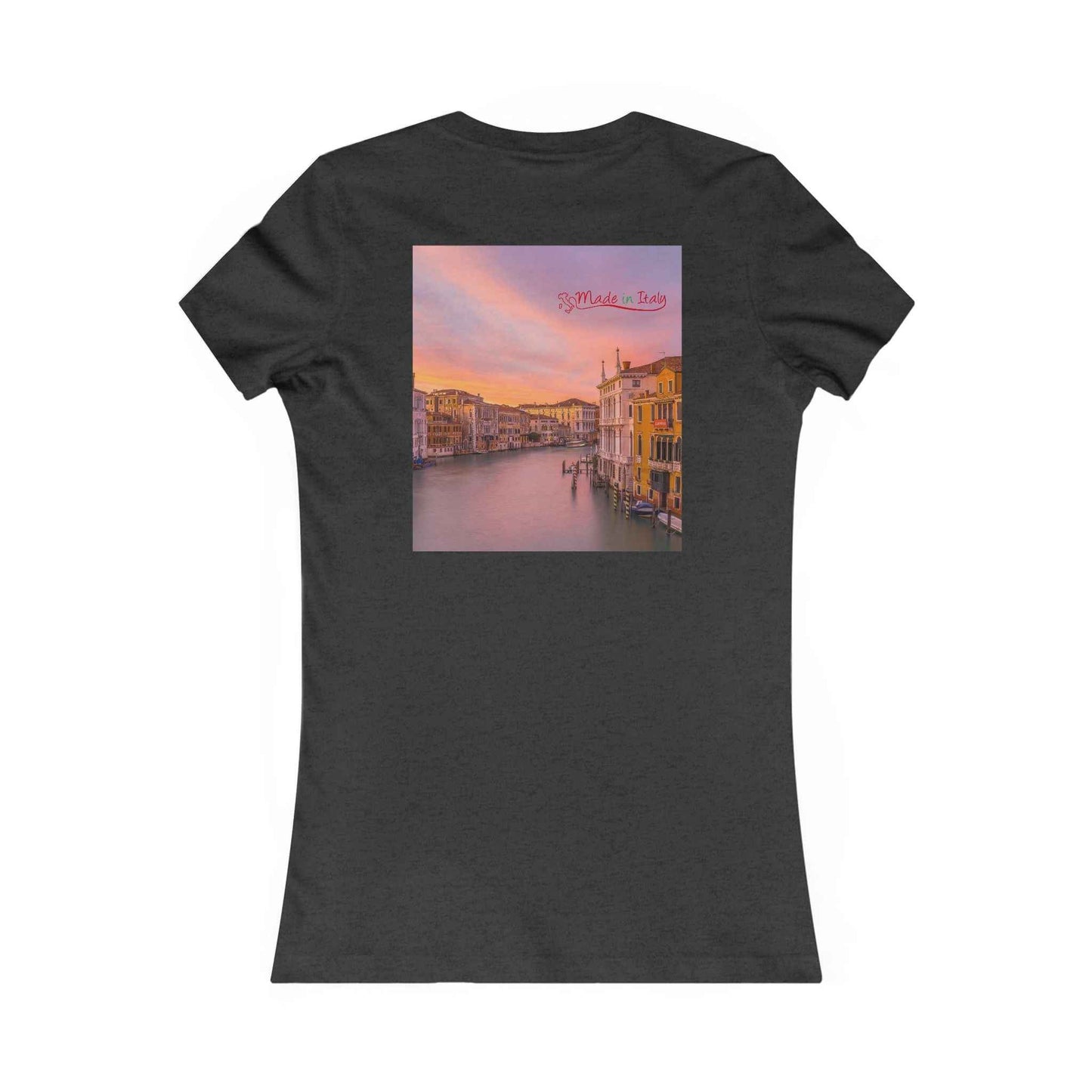 Venice Sunset Canal Women's Tee — Travel Graphic Shirt