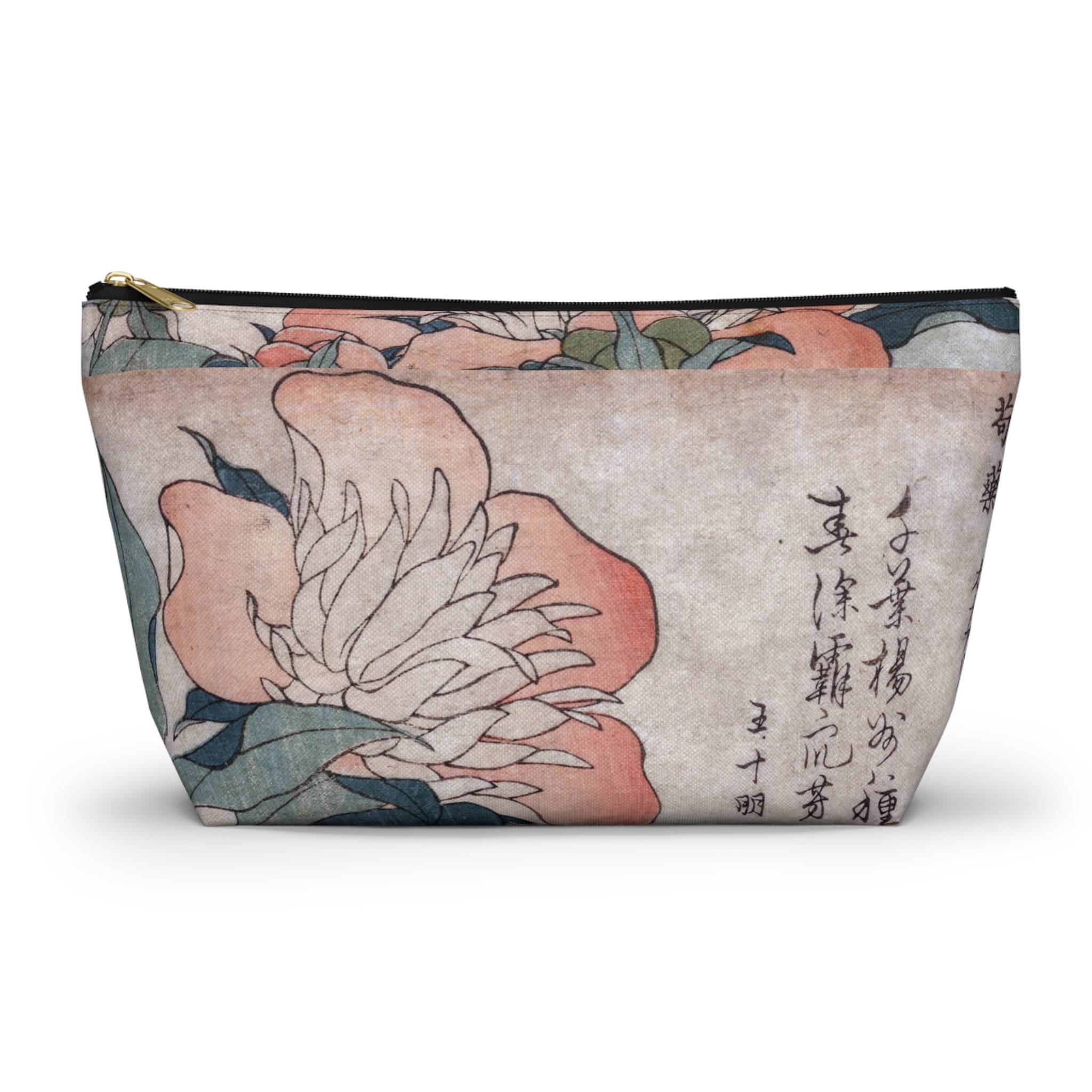 Japanese Floral Accessory Pouch - Vintage Art Makeup Bag, Travel Organizer & Unique Gift for Her - Rosetta Creative Boutique