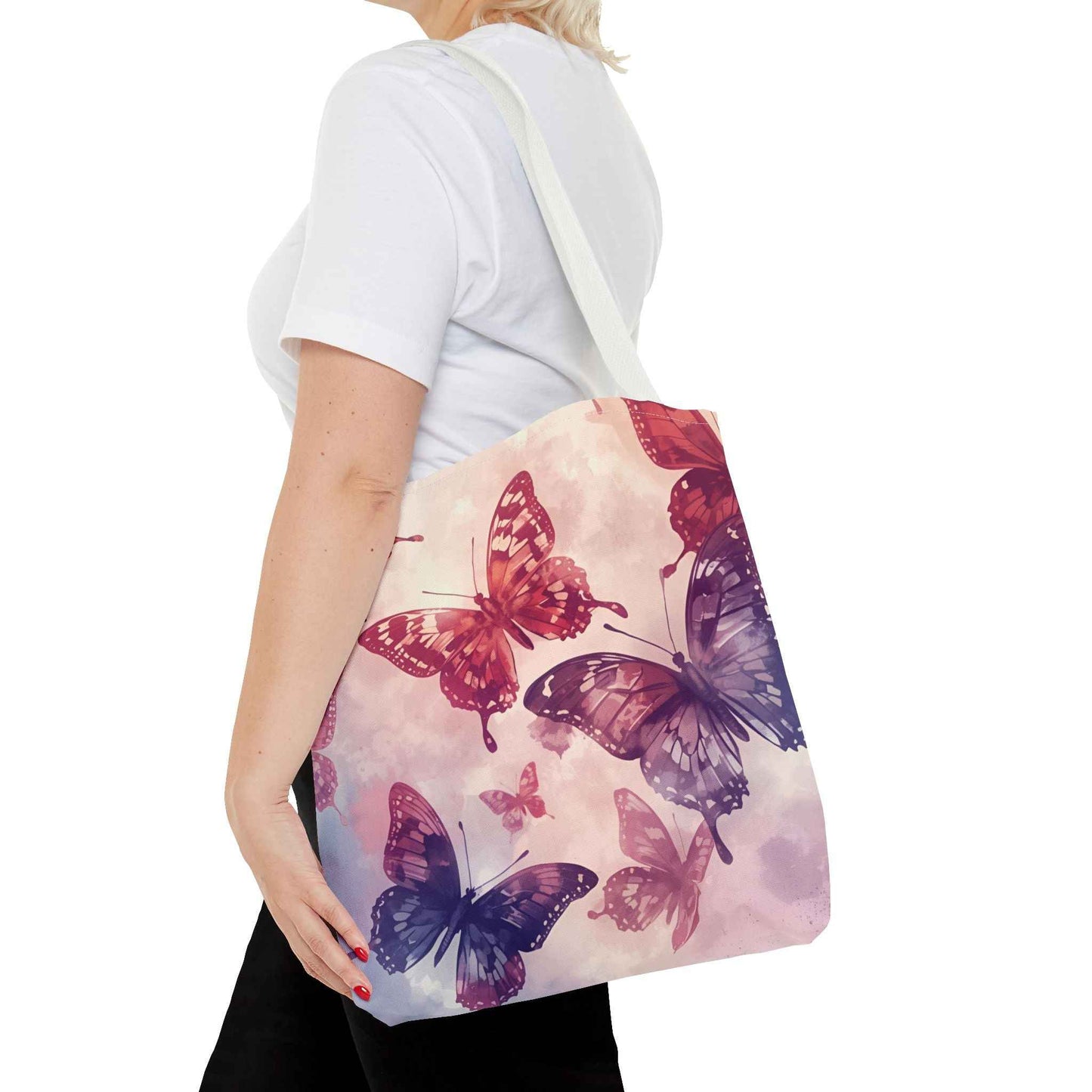 Butterfly Pattern Tote Bag - Stylish Eco-Friendly Canvas Bag