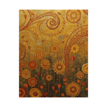 Bohemian Floral Wall Art Print Dorm Room Decor Vintage - Rosetta Creative Boutique